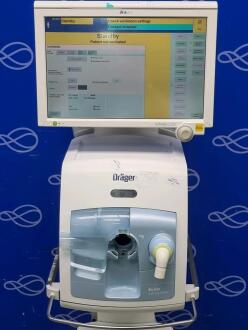 Draeger Evita Infinity V500 Ventilator with Infinity C500 Monitor on Trolley - 2