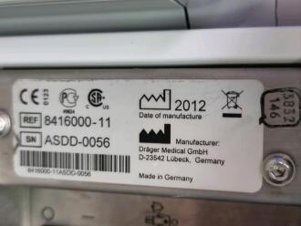 Draeger Evita Infinity V500 Ventilator with Infinity C500 Monitor on Trolley - 3