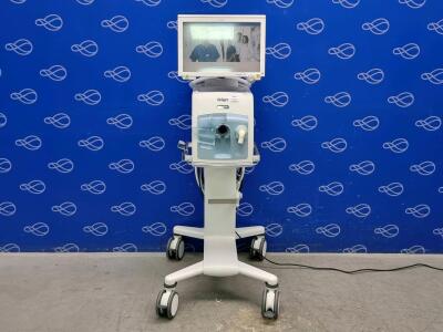 Draeger Evita Infinity V500 Ventilator with Infinity C500 Monitor on Trolley