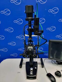 CSO Valon Multispot Laser with SL-990-3X Slit Lamp on Table - 2