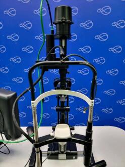 CSO Valon Multispot Laser with SL-990-3X Slit Lamp on Table - 4