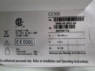 Datascope CS300 Automated Counterpulsation Balloon Pump on Trolley - 6