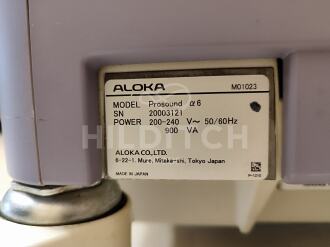 Aloka Alpha 6 Prosound Ultrasound *10% BUYER PREMIUM* - 5