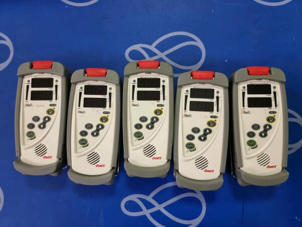 5 x Masimo Rad 5 Signal Extraction Pulse Oximeter