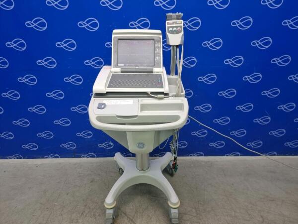 GE MAC 5500 ECG Recorder on Trolley