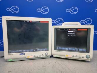 1 x Mindray BeneView T5 Patient Monitor & 1 x Mindray BeneView T8 Patient Monitor