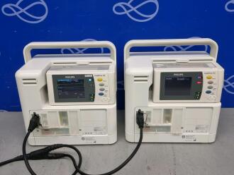 2 x Philips Intellivue MX400 Patient Monitor and 2 x Philips Intellivue X2 Transport Monitor - 2