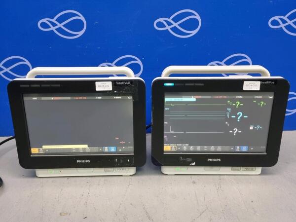 2 x Philips Intellivue MX450 Patient Monitor and 2 x Philips Intellivue X2 Transport Monitor