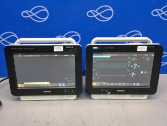 2 x Philips Intellivue MX450 Patient Monitor and 2 x Philips Intellivue X2 Transport Monitor