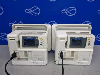 2 x Philips Intellivue MX450 Patient Monitor and 2 x Philips Intellivue X2 Transport Monitor - 2