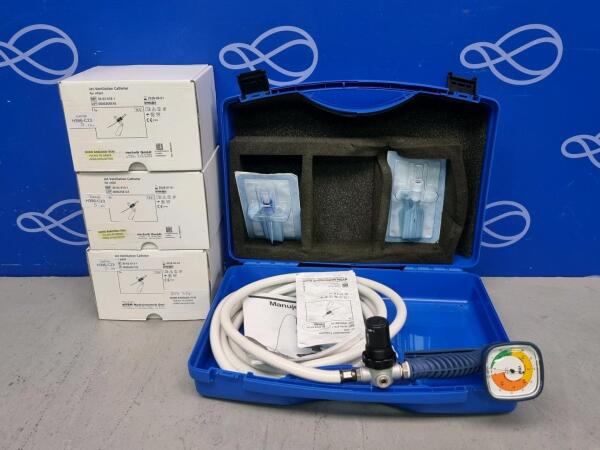 VBM Manujet III and 3 Boxes of Jet Ventilation Catheter