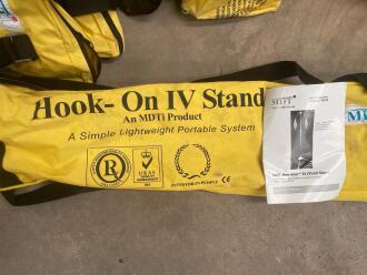 10 x MDTI HVS Hook-On IV / Fluid Stands - Bagged - 2