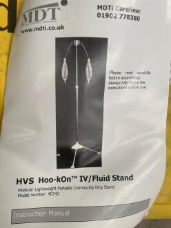 10 x MDTI HVS Hook-On IV / Fluid Stands - Bagged - 3