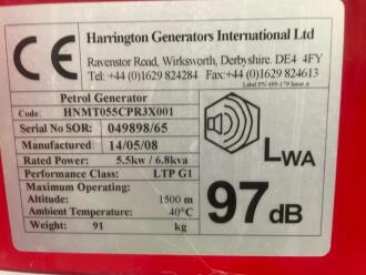 Harrington Petrol Generator - 2