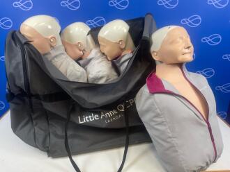 4 x Laerdal Little Anne Manikins in QCPR Carry Bag