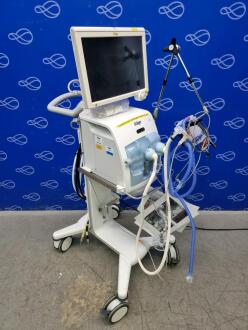 Draeger Babylog VN500 Ventilator with Infinity C500 Monitor on Trolley - 2