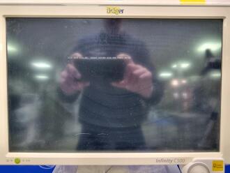 Draeger Babylog VN500 Ventilator with Infinity C500 Monitor on Trolley - 4