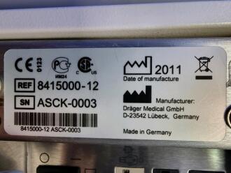 Draeger Babylog VN500 Ventilator with Infinity C500 Monitor on Trolley - 5