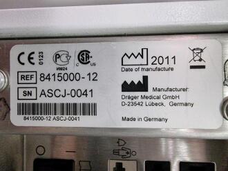 Draeger Babylog VN500 Ventilator with Infinity C500 Monitor on Trolley - 5