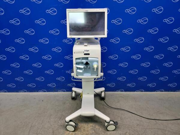 Draeger Babylog VN500 Ventilator with Infinity C500 Monitor on Trolley