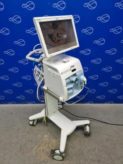 Draeger Babylog VN500 Ventilator with Infinity C500 Monitor on Trolley - 2