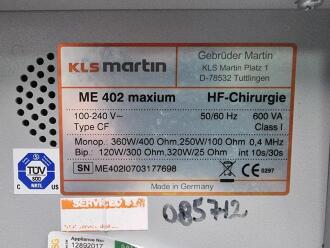 KLS Martin ME 402 Maxium Diathermy - 2