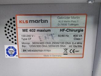 KLS Martin ME 402 Maxium Diathermy - 2