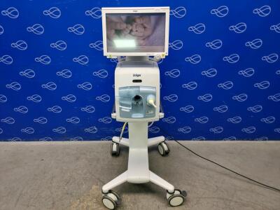 Draeger Babylog VN500 Ventilator & Infinity C500 Monitor on Trolley