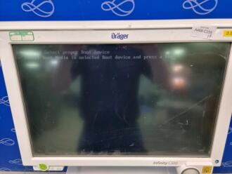 Draeger Babylog VN500 Ventilator & Infinity C500 Monitor on Trolley - 4