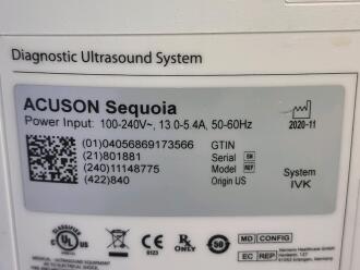 Siemens Acuson Sequoia Ultrasound System - 5