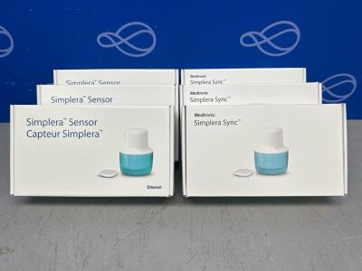 3 x Medtronic Simplera Sync Sensors & 3 xMedtronic Simplera Sensor Capture Simplera - Boxed as new