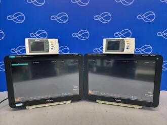 2 x Philips IntelliVue MX800 Patient Monitor
