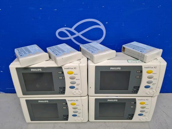 4 x Philips IntelliVue X2 Patient Transport Monitor / Module