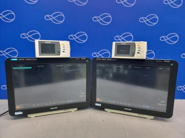 2 x Philips IntelliVue MX800 Patient Monitor