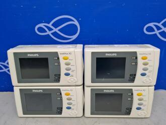 4 x Philips IntelliVue X2 Patient Transport Monitor / Module