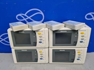4 x Philips IntelliVue X2 Patient Transport Monitor / Module