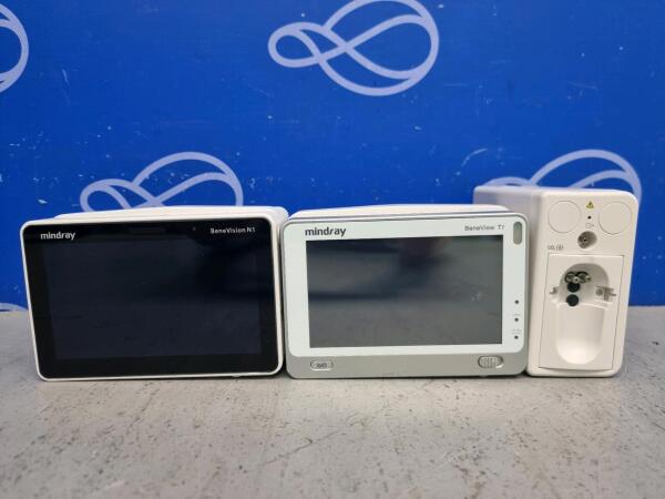 3 x Mindray BeneView T1 Patient Monitor, Mindray BeneVision N1 Patient Monitor & Mindray A8 CO2 Module