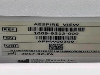 Datex Ohmeda Aespire View Anaesthetic Machine - 8