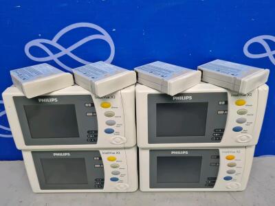 4 x Philips IntelliVue X2 Patient Transport Monitor / Module