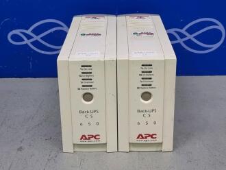 2 x APC Back-UPS CS650