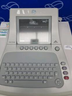 GE MAC 3500 ECG Recorder on Trolley - 2