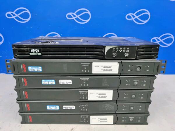 5 x APC Smart-UPS SC 450 and 1 x Tripp-Lite SmartPro UPS Unit