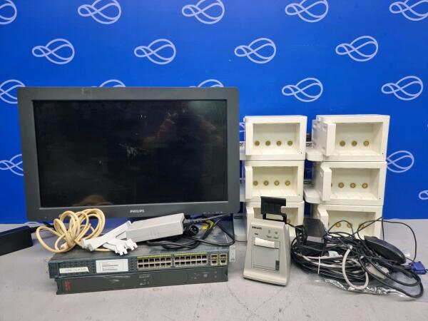 Quantity of Assorted Philips Patient Monitoring Equipment