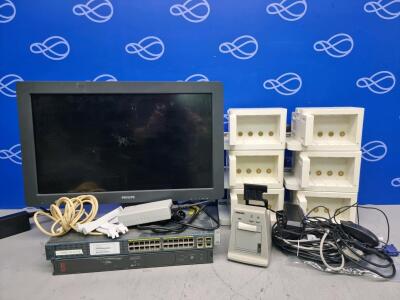 Quantity of Assorted Philips Patient Monitoring Equipment