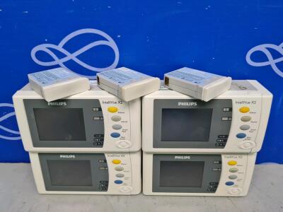 4 x Philips IntelliVue X2 Patient Transport Monitor / Module