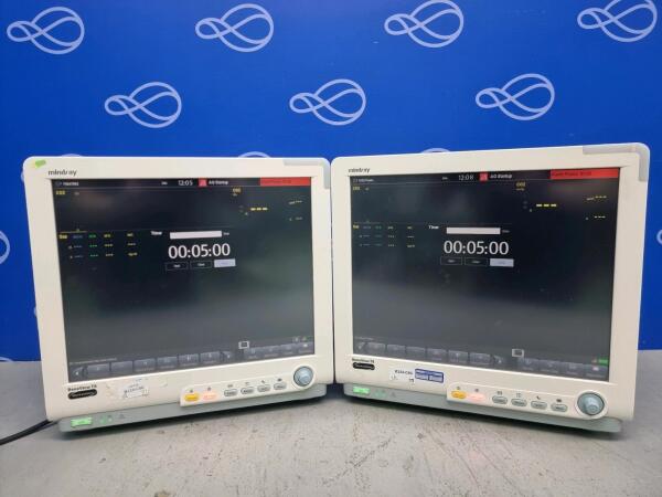 2 x Mindray BeneView T8 Patient Monitor