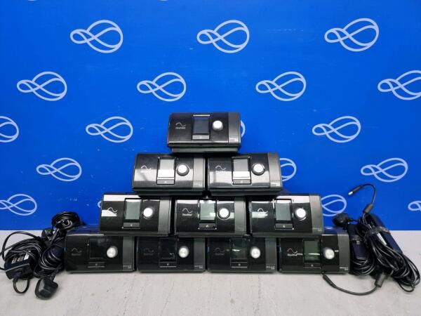 10 x ResMed AirSense 10 Autoset CPAP