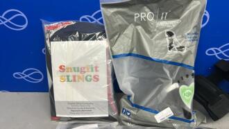 3 x OSSUR High Arm Slings, 9 x UpStr8 Posture Corrector, OSSUR Knee Brace, Wellbeing Pro 2 Boot & Osprey Group Snugfit Sling - Boxed and Packaged as new - 3