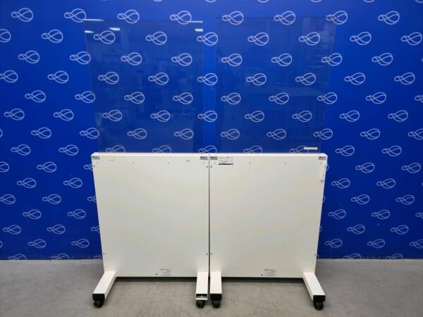 2 x Kenex 310/B-3 Mobile Height-Adjustable Lead Shield