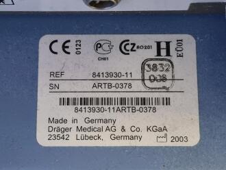 Draeger Evita 2 Dura Ventilator on Trolley - 3